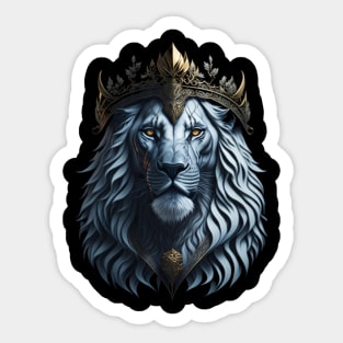 The Golden Crowned Lion Sticker